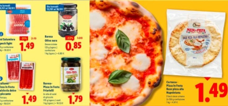 pizza ingredienti volantino lidl