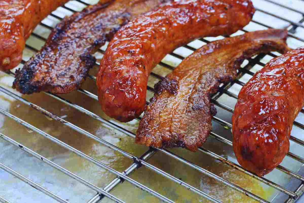 sgrassare salsiccia e pancetta